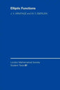 Elliptic Functions - Paperback