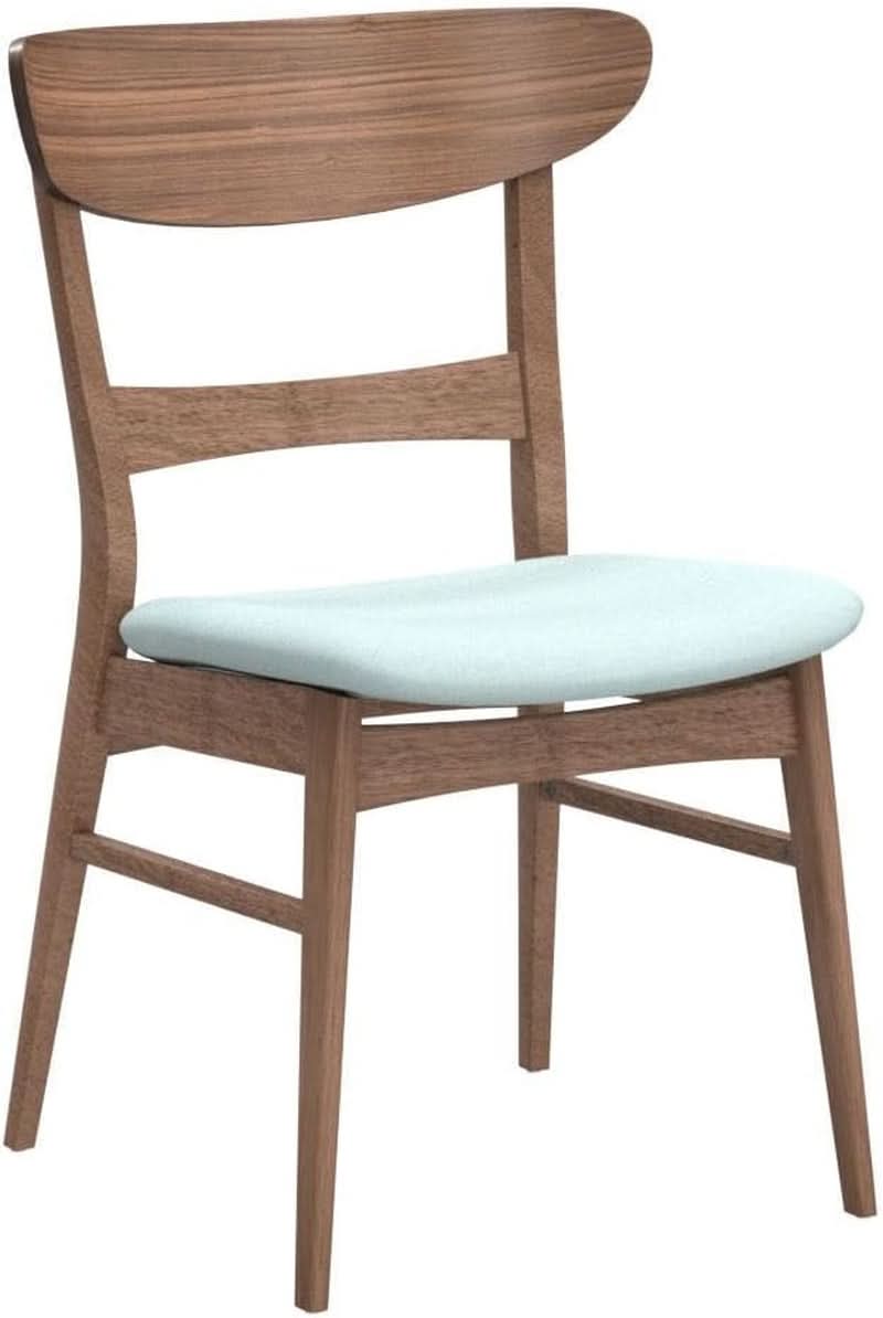 Mid Century Modern Dining Chairs Set Of 4 Mint Upholstery Walnut