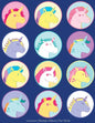 Unicorn Sticker Album For Girls: 100 Plus Pages For PERMANENT Sticker Collection, Activity Book For Girls, Blue - 8.5 by 11 - Paperback