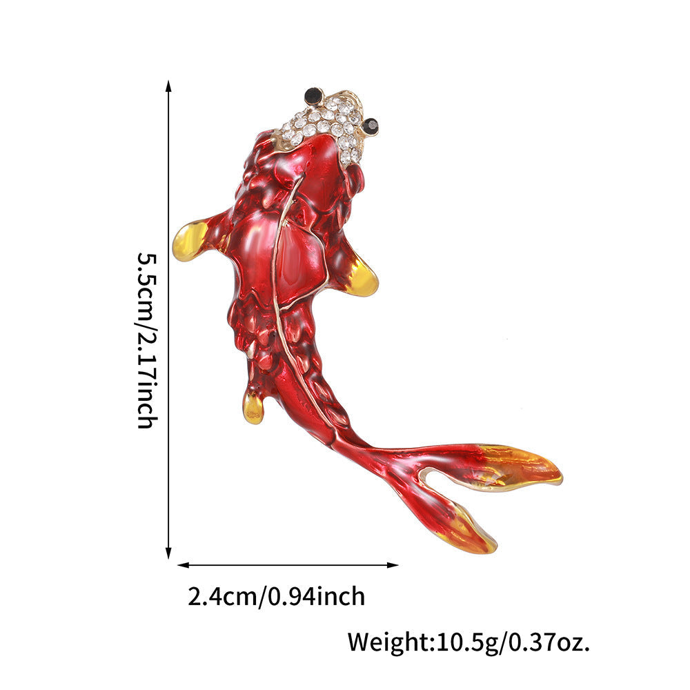 Enamel-dripped Lobster Brooch Accessory For Women