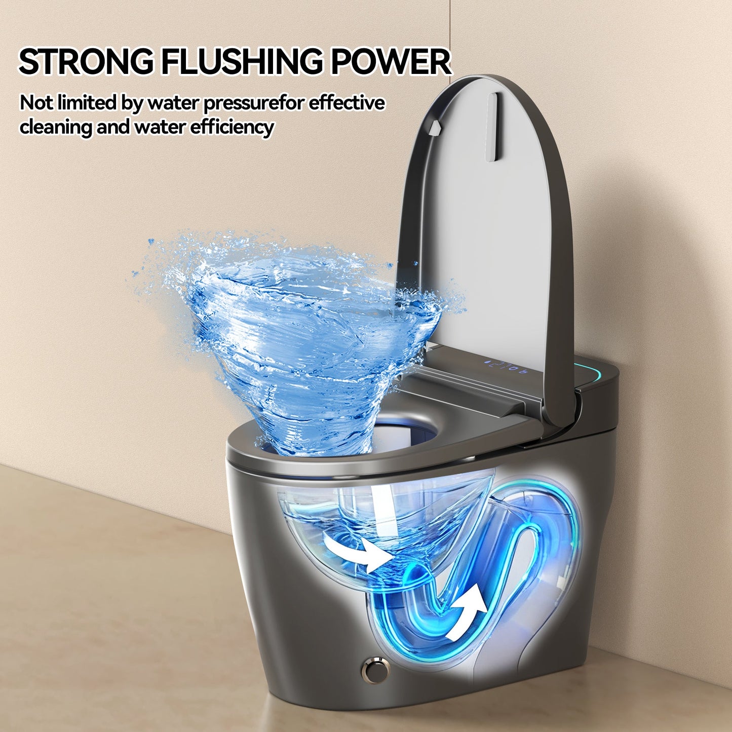 Unique Smart Toile,  One Piece Toilet with Bidet Built In,Intelligent Toilet ...