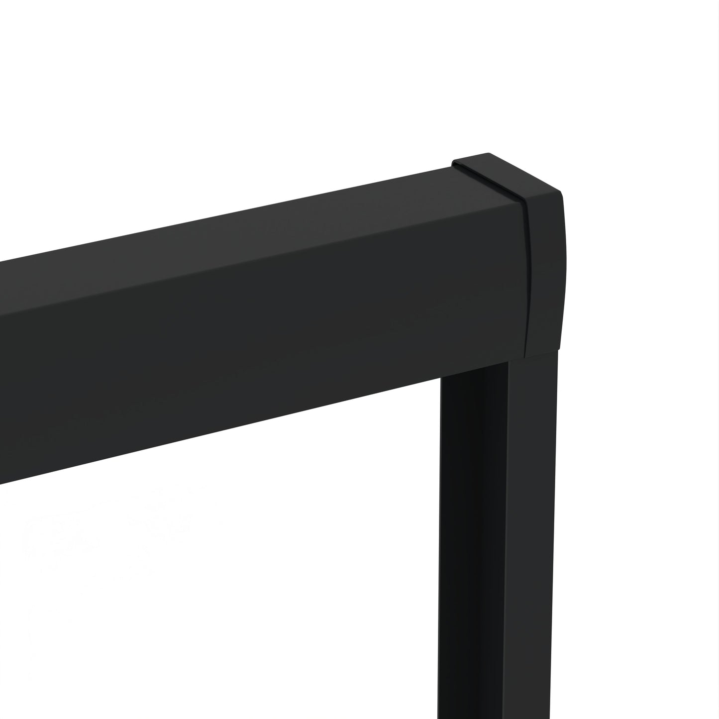 Modern Matte Black Aluminum Frame Double Sliding Shower Door, 56-60in x 72in