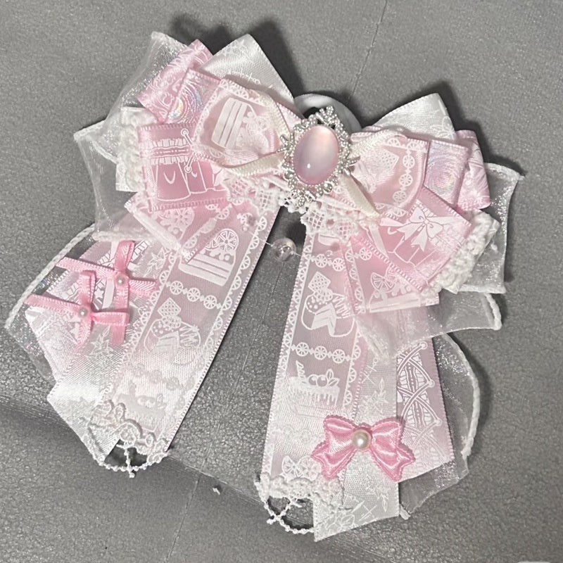 Original Backpack Bow Pendant Versatile Ribbon Brooch
