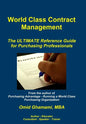 World Class Contract Management - The ULTIMATE Reference Guide for Purchasing Professionals - Hardcover