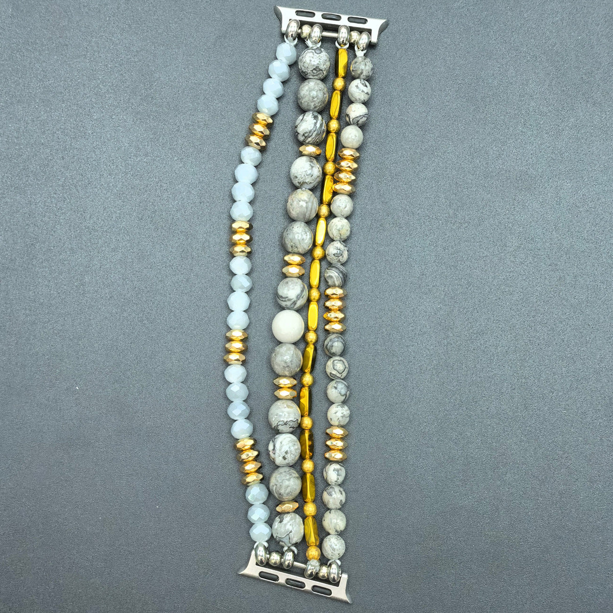 Bohemian Natural Stone Beaded Band For Watch Series Replacement Strap For IWatch Women Men