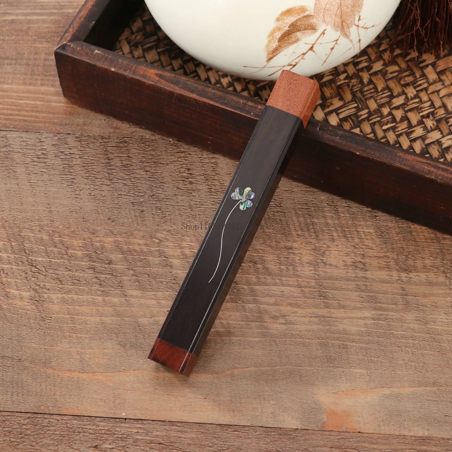 Creative Wooden Square Incense Box with Incense Plug Aromatherapy Tools
