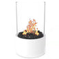 Tabletop Alcohol Fireplace Light Indoor Stainless Steel Stove Round Glass Ambiance Light