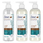 Dove Amplified Textures Shampoo Conditioner Leave-In Conditioner with Coconut Milk Aloe and Jojoba 3 Count for Coils Curls and Waves and Moisture Amplifying Hair Care Blend 11.5 oz