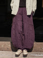 Raw-Edged Linen Meditation Bloomers – Natural Pants for Practice & Everyday Wear