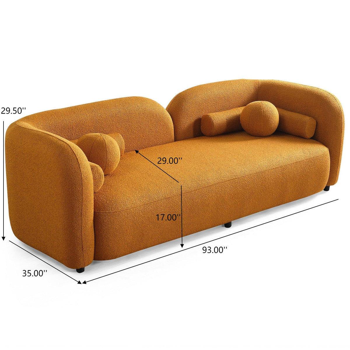 Donna - Japandi Design Boucle Sofa