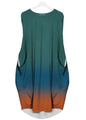 Mid-length Plus Size Printed Sleeveless Dress
