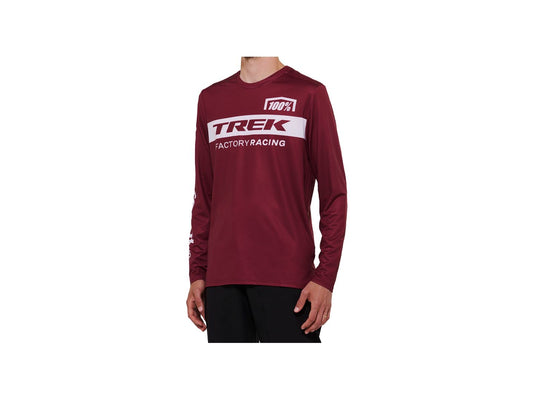 100 TFR Airmatic Long Sleeve Medium Dark Red Jersey