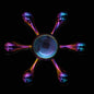 Electroplating colorful fingertip spinning top