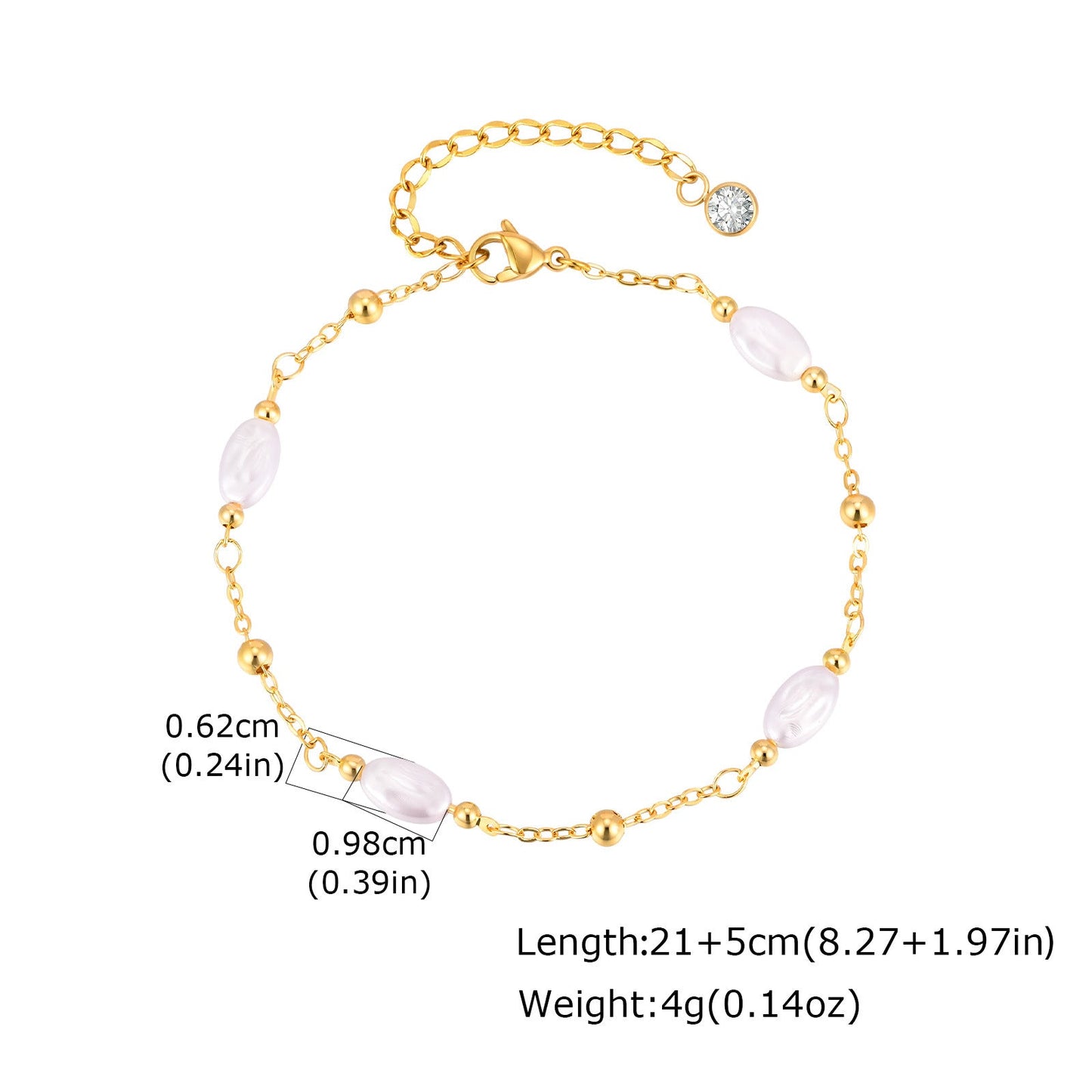 Pearl Chain Anklet Chic And Elegant For Women