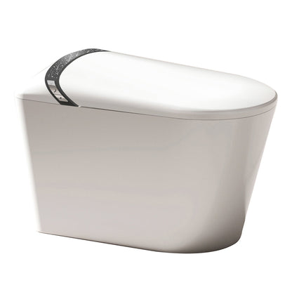 Elongated Smart Toilet with Bidet Built In, Tankless, Auto Open/Close, White