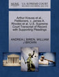 Arthur Krause et al., Petitioners, V. James A. Rhodes et al. U.S. Supreme Court Transcript of Record with Supporting Pleadings - Paperback