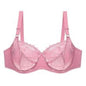 Pure color bra lace women's plus size bra underwear