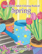 Large Print Adult Coloring Book of Spring: An Easy and Simple Coloring Book for Adults of Spring with Flowers, Butterflies, Country Scenes, Designs, a - Paperback