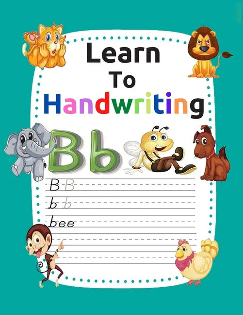 Learn to handwriting: Handwriting practice with fun illustrations with pen and calligraphy control (kindergarten books for activities and learning) - Paperback