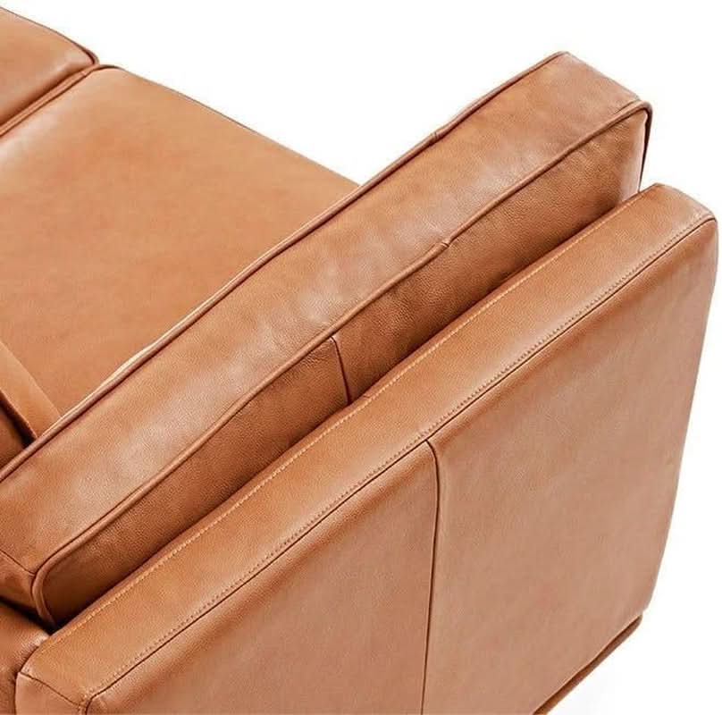 Valencia Artisan 88 Inch Full Leather Sofa Cognac Tan