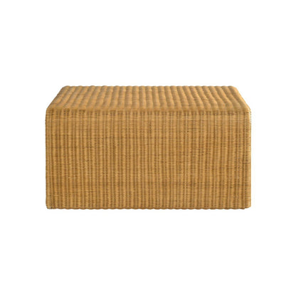 Square Woven Rattan Coffee Table, Natural