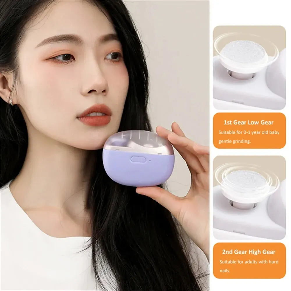 2-in-1 Rechargeable Electric Nail Clipper and Polisher