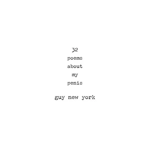 32 Poems About My Penis - Paperback