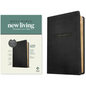 NLT Large Print Thinline Center-Column Reference Bible, Filament Enabled (Leatherlike, Black Holy Windows, Red Letter) - Imitation Leather