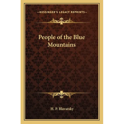 People of the Blue Mountains - Paperback