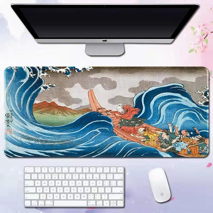 Wave mouse pad advertising game keyboard pad desk pad