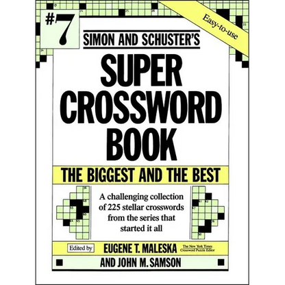Simon & Schuster Super Crossword Puzzle Book #7 - Paperback