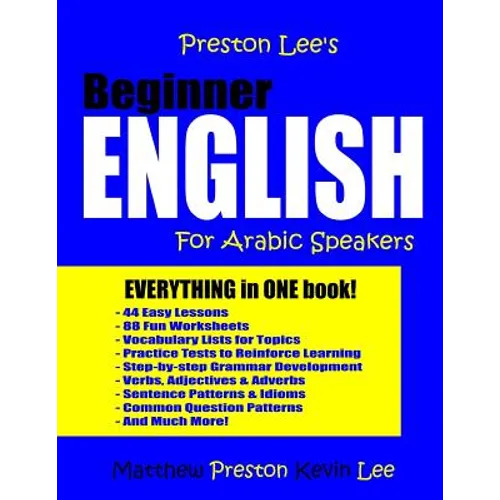Preston Lee's Beginner English For Arabic Speakers - Paperback