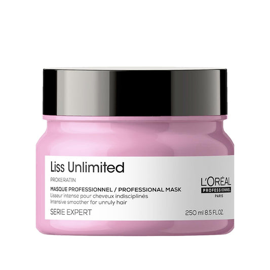 Loreal Professionnel Paris Serie Expert Liss Unlimited Hair Mask 250ml - Anti-Frizz, Intense Softness for Smoother Hair