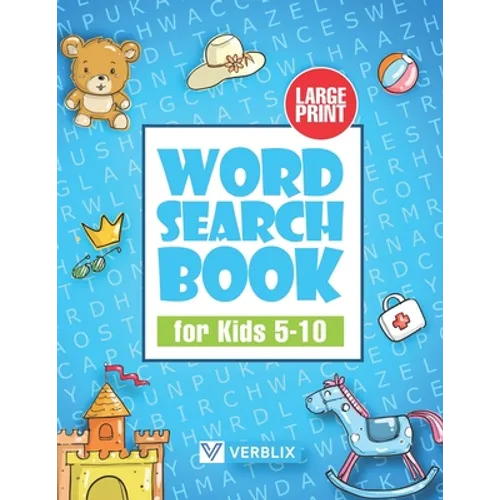 Word Search Book for Kids 5-10: Large Print Activity Book with Word Search Puzzles for Children and Beginners - Paperback