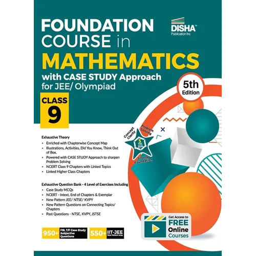 Foundation Course in Mathematics with Case Study Approach for JEE/ Olympiad Class 9 - 5th Edition - Paperback