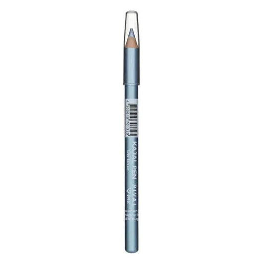 Rival Loves Me Soft Blue Kajal Eyeliner Pencil for Enhanced Eye Makeup - Comfortable, Smooth Application