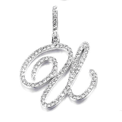 Hip hop accessories grass letter pendant melon seed buckle Cuban chain accessory