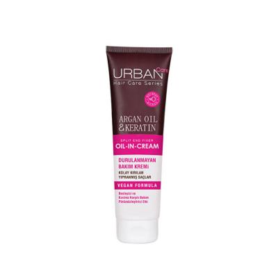 URBAN Care Leave-in Hair Care Cream with Argan Oil & Keratin - Nourishes & Strengthens Fragile Hair, 5.07 fl oz