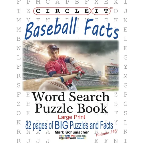 Circle It, Baseball Facts, Word Search, Puzzle Book - Paperback
