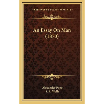 An Essay On Man (1870) - Hardcover