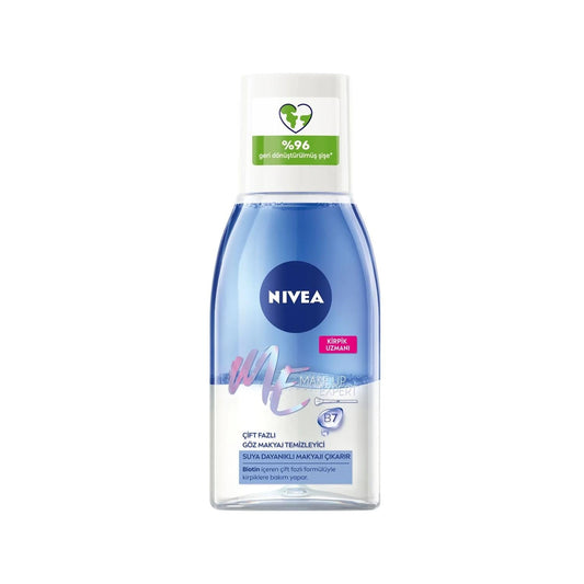 Nivea Visage Dual-Action Eye Makeup Remover - Gentle & Effective Makeup Removal for Sensitive Eyes