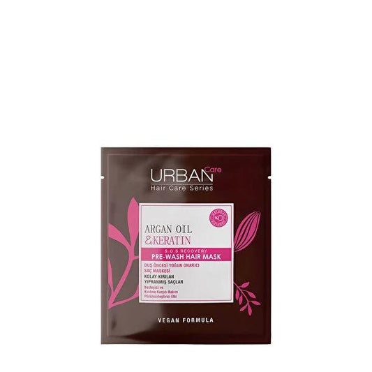 Urban Care Argan Oil & Keratin Hair Care Mask - Nourishing Pre-Shower Treatment for Damaged Hair