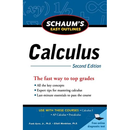 Schaum's Easy Outline of Calculus, Second Edition - Paperback