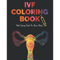 IVF Coloring Book: Stress Relief Infertility Coloring Book For Adults With Funny & Motivational Quotes Includes Sketch Board - Paperback