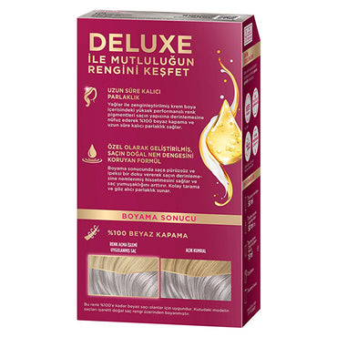 Palette Deluxe U71 Elmas Grisi Hair Dye - Long-Lasting Gray Hair Color with Nourishing Properties