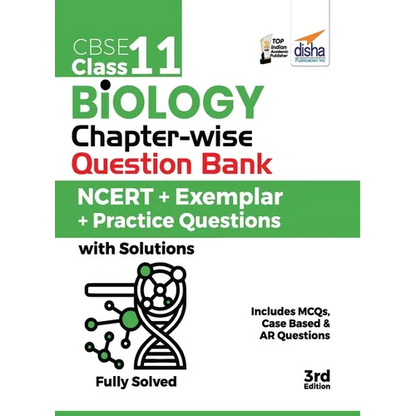 CBSE Class 11 Biology Chapter-wise Question Bank - NCERT + Exemplar + Practice Questions with Solutions - 3rd Edition - Paperback