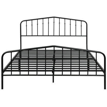 Queen Size Metal Bed Frame Slat Platform