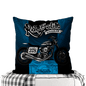 Motorcycle-Themed Double-Sided Square Pillow