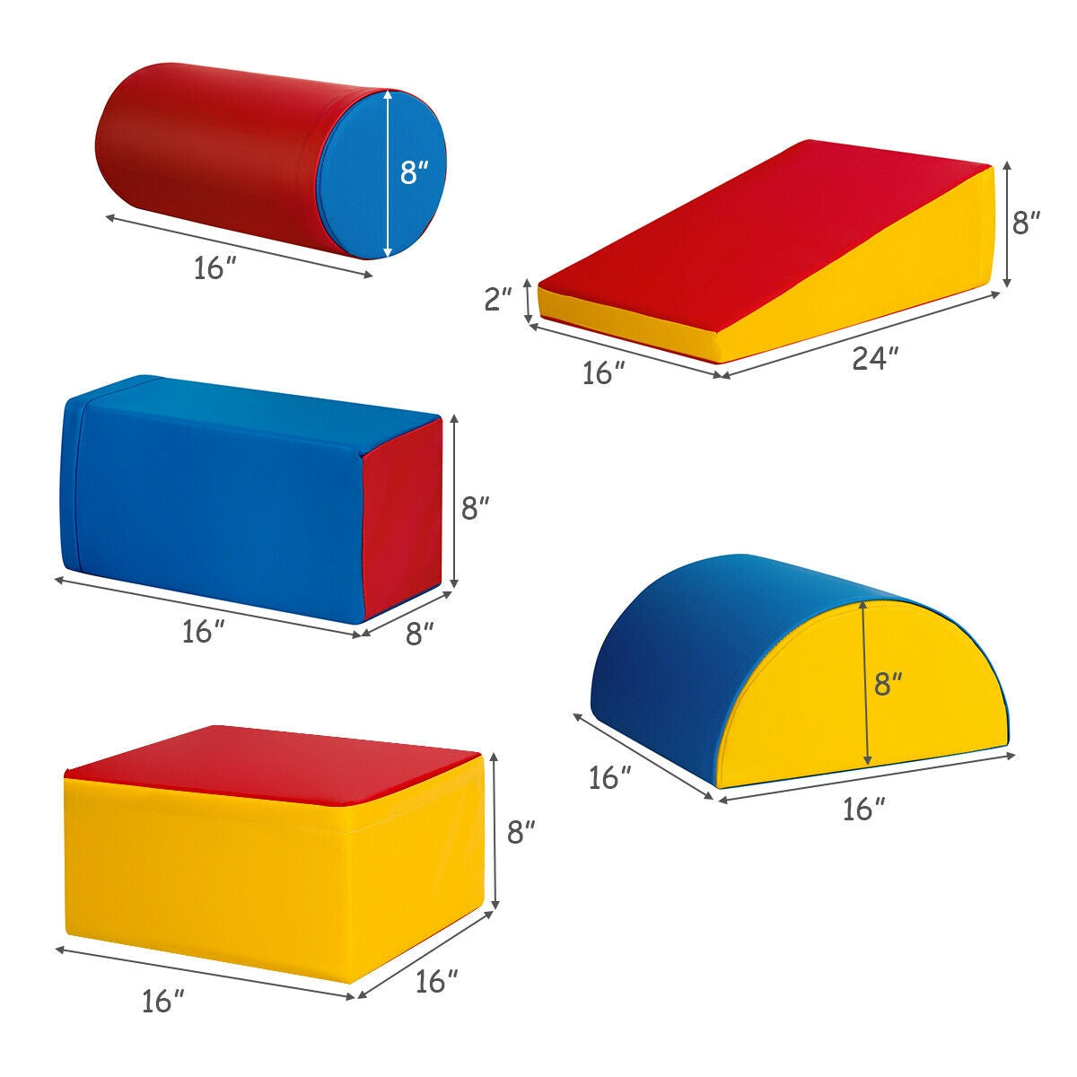 Crawl Climb Foam Shapes Playset Softzone Toy
