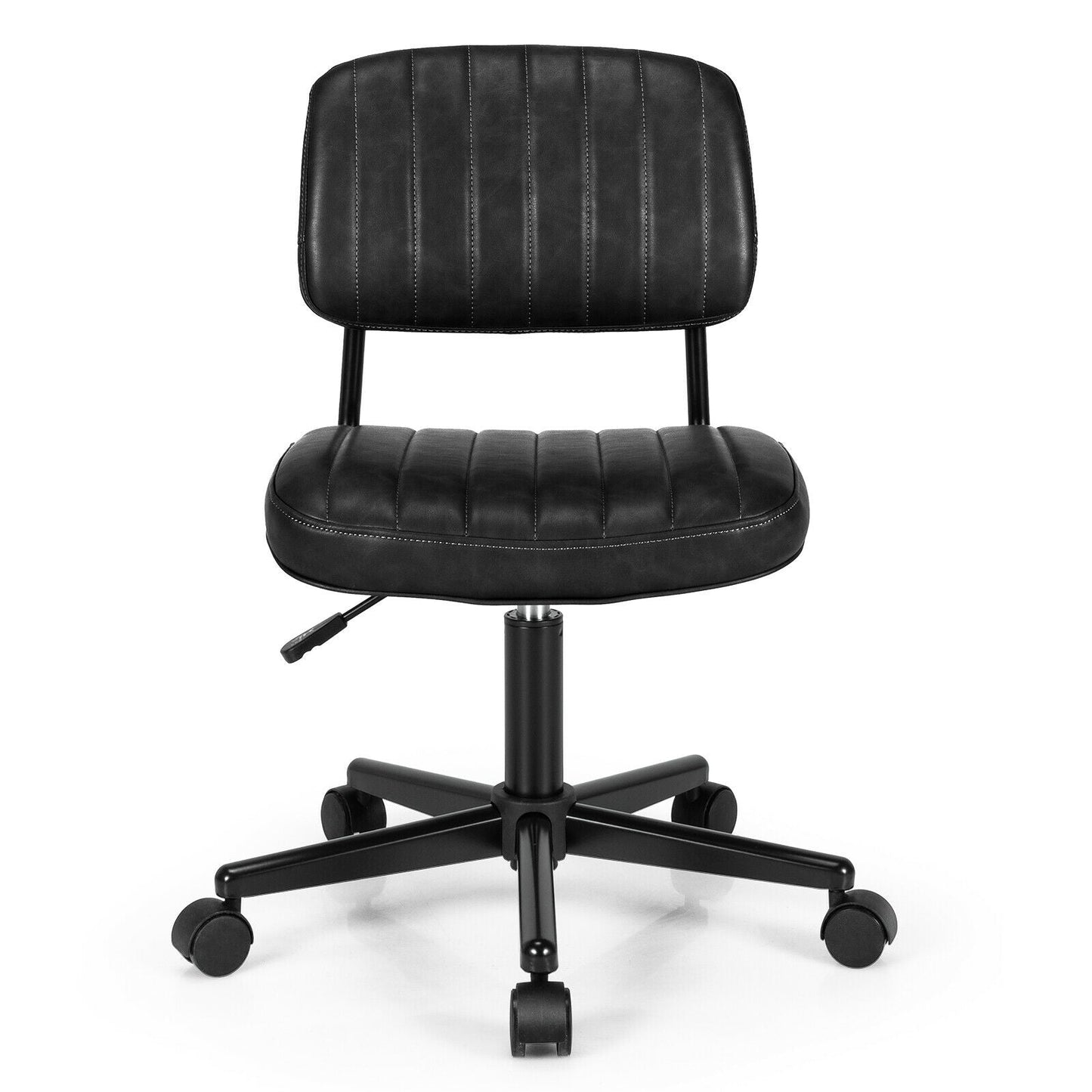 PU Leather Adjustable Office Chair Swivel Task Chair with Backrest